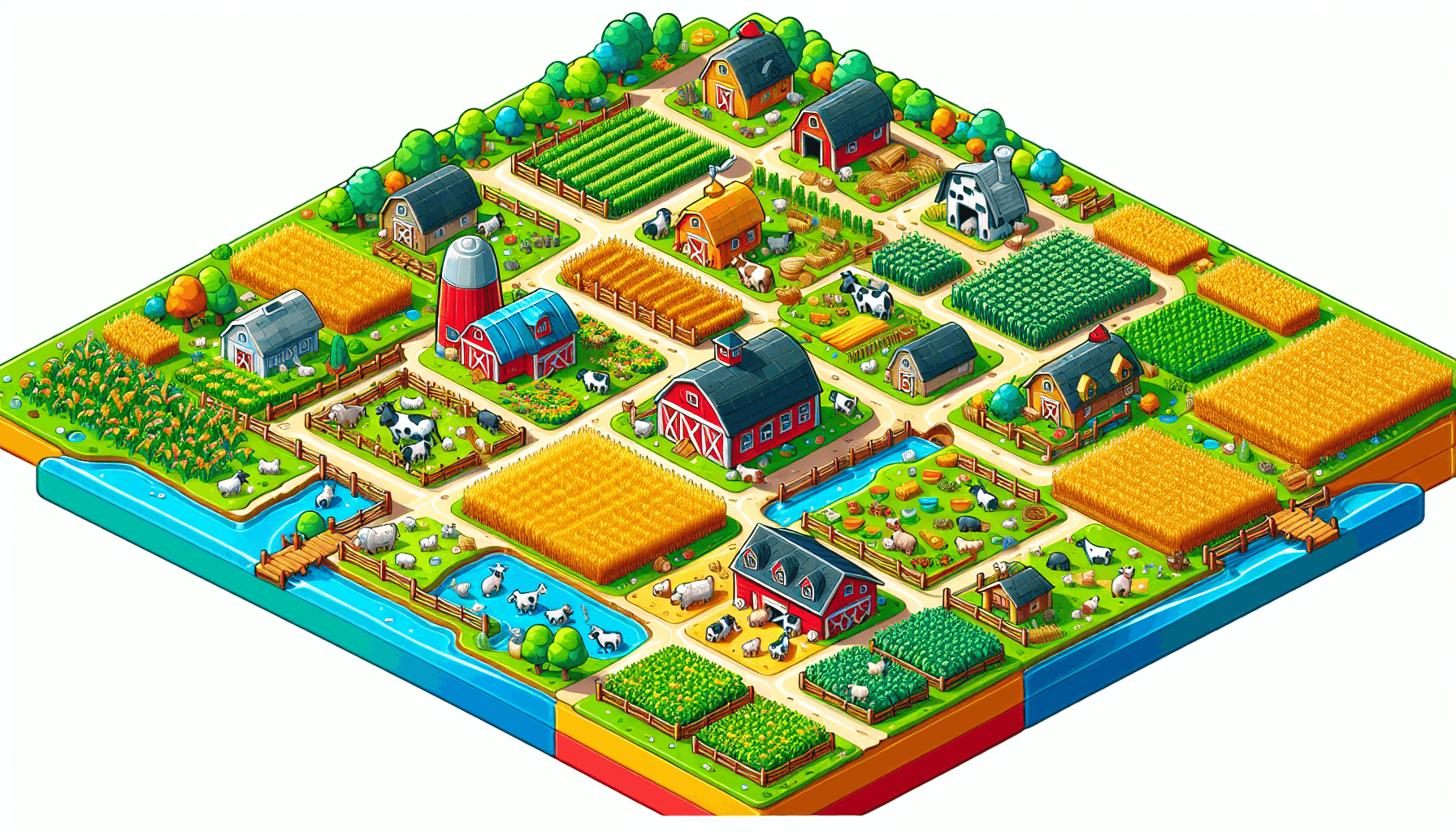 3D map of farm levels